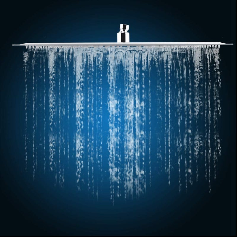 Zerone Rainfall Shower Head, Shower Stainless Steel Waterfall Shower Large Showerheads, Shower With Chrome Finish (16" X 16" - Image 4